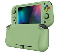 playvital Coque pour Switch Lite Cover Joycon,Accessoire Protection pour Nintendo Switch Lite avec Capuchon Joystick & Protecteur d'Écran Verre Trempé & ZealProtect Boutons-Vert Matcha