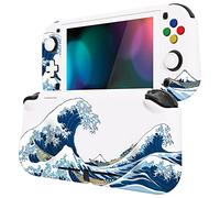 playvital Coque pour Switch Lite Cover Joycon-Grande Vague Kanagawa | Accessoire Protection pour Nintendo Switch Lite avec Capuchon Joystick & Protecteur d'Écran Verre Trempé & ZealProtect Bouton