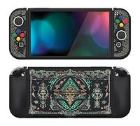 PlayVital Coque pour Switch OLED,Housse Protection pour Nintendo Switch OLED avec Capuchon Joystick Étui Cover Joycon et Boutons ZealProtect-Totem du Royaume