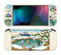 PlayVital Coque pour Switch OLED,Housse Protection pour Nintendo Switch OLED avec Capuchon Joystick Étui Cover Joycon et Boutons ZealProtect-Kitties Source Chaude