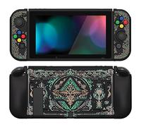 playvital Coque pour Switch Protection,Joycon Cover avec Capuchon pour Nintendo Switch et Protecteur d'Écran & ZealProtect Boutons-Totem du Royaume