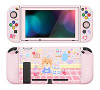 PlayVital Coque pour Switch Protection,Joycon Cover avec Capuchon pour Nintendo Switch et Protecteur d'Écran & ZealProtect Boutons-Fête d'anniversaire