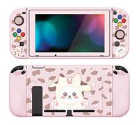 playvital Coque pour Switch Protection,Joycon Cover avec Capuchon pour Nintendo Switch et Protecteur d'Écran & ZealProtect Boutons-Chiot Cosplay