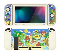 PlayVital Coque pour Switch Protection,Joycon Cover avec Capuchon pour Nintendo Switch et Protecteur d'Écran & ZealProtect Boutons-Fête Fruitée