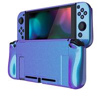 PlayVital Coque Protection pour Nintendo Switch Joycon Cover | Étui Housse pour Switch Console Accessoires Upgraded,Caméléon Bleu Violet