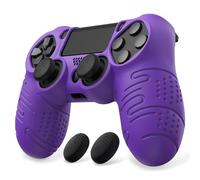 playvital Coque Protection pour ps4 Manette Housse,Controller Cover avec 2 Capuchon Joystick pour ps4 Slim Pro-Violet