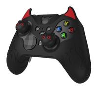playvital Coque Protection pour Xbox Elite Series 2,Housse Manette pour Xbox Elite 2 Core avec Capuchon Joystick Silicone Cover Antidérapante-Noir,Édition Démon