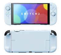 PlayVital Étui de protection de couleur unie pour Nintendo Switch 2, coque rigide anti-rayures avec support pliable New Hope Gray