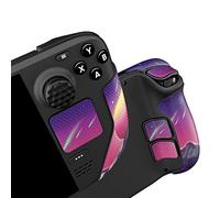 playvital Grip Sticker Antidérapant pour Steam Deck OLED Console | Autocollants Protection Pavé Tactile pour Steam Deck LCD avec Capuchons Joystick Silicone,Skin Bouton Arrière-Cyber Lune
