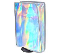 playvital Housse Anti-Poussière pour ps5 Accessoire Protection,Dust Cover pour ps5 Standard & Digital Console Cache-Poussière Nylon-Vertical,Argent Aurore Dégradé