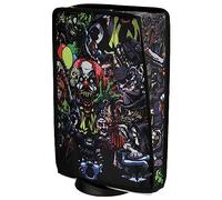 PlayVital Housse Anti-Poussière pour ps5 Accessoire Protection,Dust Cover pour ps5 Standard & Digital Console Cache-Poussière Nylon-Vertical,Fête Effroi