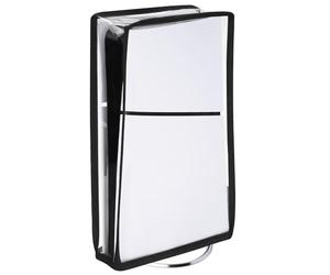 playvital Housse Anti-Poussière pour ps5 Slim Console,Accessoire Protection pour ps5 Slim Cache-Poussière Dust Cover,Digital Edition-Vertical,Transparent