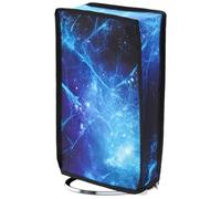 playvital Housse Anti-Poussière pour ps5 Slim Console,Bleue Nébuleuse | Accessoire Protection pour ps5 Slim Cache-Poussière Nylon Dust Cover,Digital Edition-Vertical