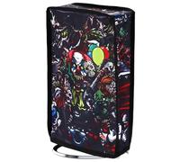 playvital Housse Anti-Poussière pour ps5 Slim Console,Fête Effroi | Accessoire Protection pour ps5 Slim Cache-Poussière Nylon Dust Cover,Digital Edition-Vertical,Fête Effroi