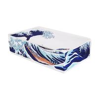 PlayVital Housse Anti-Poussière pour ps5 Slim Standard Console,Accessoire Protection pour ps5 Slim Cache-Poussière Nylon Dust Cover,Disc Edition-Horizontal,Grande Vague Kanagawa