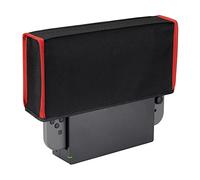 PlayVital Housse Anti-Poussière pour Switch/Switch OLED,Coque Protection pour Nintendo Dock,Cover Anti-Rayures Étanche-Noir&Rouge Garniture