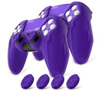 playvital pour ps5 Manette Coque Protection Accessoire,Violet-2PCS