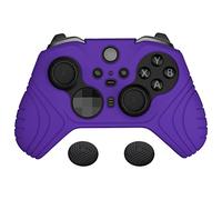 PlayVital pour Xbox Elite Series 2 Accessoires Coque Protection pour Xbox Elite 2 Manette Housse Silicone Controller Cover Skin avec Capuchon Joystick-Violet,Édition Samouraï