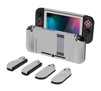 PlayVital Protection Accessoires pour Switch Coque,Étui Housse avec Capuchon pour Nintendo Switch et Protecteur d'Écran & AlterGrips Boutons-Classique NES