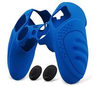 PlayVital Protection Manette pour ps5 Edge Coque Silicone avec Capuchon Joystick,Housse pour ps5 Edge Controller Protège Accessoires-Bleu，Guardian Edition