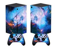 PlayVital Stickers Manette pour Xbox Series X,Autocollant Protection pour Xbox Series X Console Accessoires Skin Habillages-Ciel Étoilé