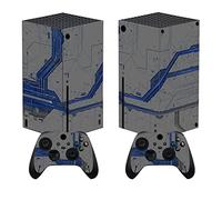 PlayVital Stickers Manette pour Xbox Series X,Autocollant Protection pour Xbox Series X Console Accessoires Skin Habillages-Croquis Mécanique