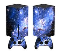 playvital Stickers pour Xbox Series X Manette,Autocollant Protection pour Xbox Series X Accessoires Console-Galaxie Bleue