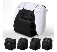playvital Support pour ps5 Manette Porte pour ps4 Socle Controller, Stand-AL Holder Métal pour Xbox Series X S/Xbox One pour Switch Pro avec Coussinets Antidérapant-Noir