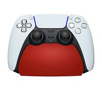 playvital Support pour ps5 Porte Manette Accessoire Socle pour ps5 Controller Stand Holder avec Coussinet Antidérapant-Rouge