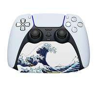 playvital Support pour ps5 Porte Manette Accessoire Socle pour ps5 Controller Stand Holder avec Coussinet Antidérapant-Grande Vague