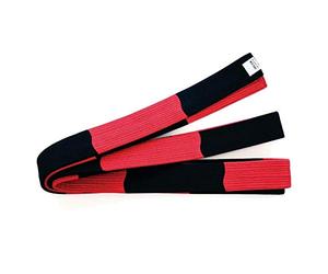 Playwell Arts Martiaux de Luxe 2 " Large Maîtres Instructor Bloc Ceinture Rouge/Noir - Neuf - 340cm
