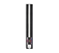 Playwell Ceinture d'arts martiaux colorés en coton avec rayures blanches - (karaté, judo taekwondo), Ceinture noire avec rayures blanches, 220cm
