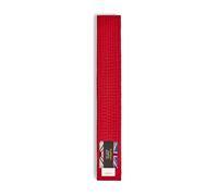 Playwell Ceinture d'arts martiaux en coton de couleur unie (karaté, judo taekwondo), Rouge, 320cm