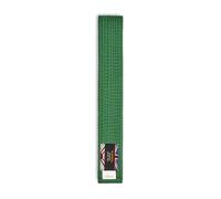 Playwell Ceinture d'arts martiaux en coton de couleur unie (karaté, judo taekwondo), Vert, 250cm