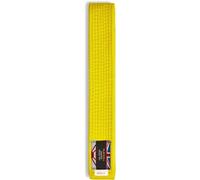 Playwell Ceinture de classement en Coton de Couleur Unie pour Arts Martiaux - Jaune (300 cm)