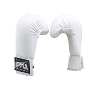 Playwell Gants de sparring en vinyle pour arts martiaux, karaté, compétition, gants - Blanc (XS)