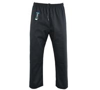 Playwell Karate Black Premium Silver Brand White Gi Pants Pantalon - 283,5 g, Noir , 3/160cm