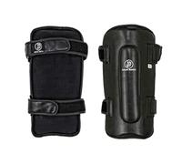 Playwell Krav Maga Deluxe Protège-tibias en cuir Noir, xl