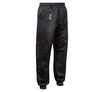 Playwell Martial Arts Kung Fu Pantalon d'entraînement classique en coton avec jambes resserrées Noir 255 g, Noir , 1/140cm