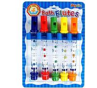Playwrite Childrens Bath Time Fun Set of 5 Coloured Musical Water Flutes Toddler Toys