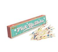 Playwrite Mikado Pick Up Sticks Jeux Traditionnels | Jeu de bâtons en Bois rétro Classique pour Adultes et Enfants