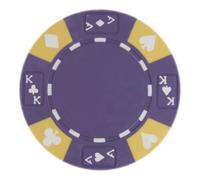 Playzaic Ace King Premium Lot de 50 jetons de poker en argile lourde de 14 g - Jetons de casino vierges en vrac - Pas de dénominations pour Texas Holdem, Blackjack - Accessoires de jeux de paris