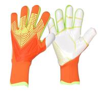 PLbSe Histarstore5 Gants de gardien de but de football, gants d'entraînement à forte adhérence, antidérapants et respirants pour adultes et enfants (orange, 10)