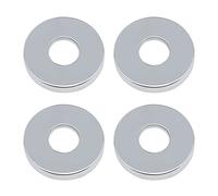 PLCatis Rosace Robinet Mitigeur Douche 4 Pièces Chromées Rosasse Ouvrante Robinetterie Ø 26mm (3/4 ") Acier Inoxydable Rosace Plomberie Plate Basse for Cuisine Salle de Bain