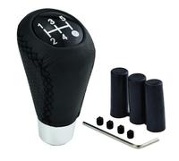 PLCGTNNP pour Renault Captur -I 2014-2018 5 Vitesses Cuir Pommeau Levier Vitesse Voiture, Universel Antidérapant Manuelle Couverture Housse Levier Vitesse Détachées Pièces,A/Black Black Line