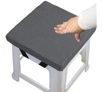PLCIVSA Coussins Carrés Antidérapants pour Tabourets,Coussin D'assise avec Attaches et Housse Lavable Galette de Chaise ÉPais 3/5 Cm, Jardin, IntéRieur Et ExtéRieur(Z4, 35x35x3cm/14x14x1in)