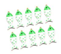 PLCPDM 2 Breloque de poisson double face personnalisable, accessoires de bijoux en alliage léger pour cadeaux de peau sensible, pendentif de poisson double face