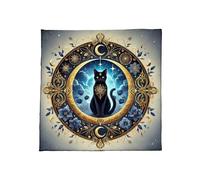 PLCPDM 3. Tarot Tarot Tissu De Cartes avec Chats Et Fleurs Divination Sanctuaire Tapestry Astrologie Table Couver Wizardry Mur Decoration Divinations Carte Table Tableau Mur