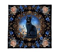 PLCPDM 3. Tarot Tarot Tissu De Cartes avec Chats Et Fleurs Divination Sanctuaire Tapestry Astrologie Table Couver Wizardry Mur Decoration Divinations Carte Table Tableau Mur