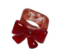 PLCPDM Bagues élégantes en résine confortables - Accessoire de main unique - Texture en résine - Convient pour un usage quotidien et diverses occasions, Résine